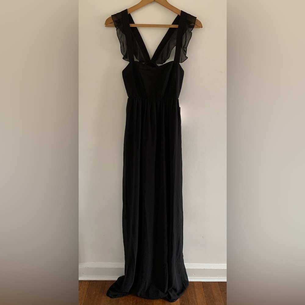 MUMU weddings black dress size small